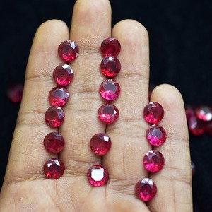 Rubis rouge AAA 5 mm, rond, taillé, calibré, pierre précieuse certifiée, lot de pierres précieuses en vrac, prix de gros, pour la fabrication de bijoux - Product Image 4