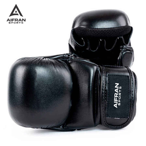 Gants de MMA personnalisés avec logo, respirants, à doigts ouverts, pour l'entraînement en sparring et la salle de sport - Product Image 4