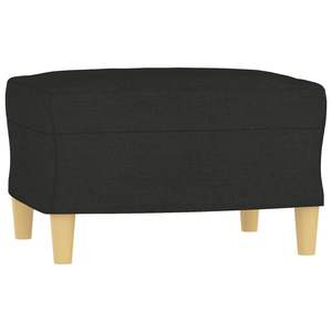 Ensemble de canapés en tissu polyester noir à 100% avec structure en contreplaqué textilène métallique pour salon - Product Image 5