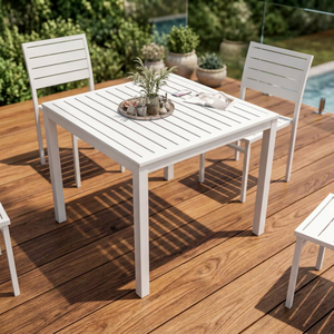 Juego de Comedor para Exterior de 4/6/8 Plazas, Madera Maciza y Aluminio, OEM ODM, Sillas de Ratán/Mimbre, Cojines Personalizados, Ecológico, Vietnam - Product Image 6