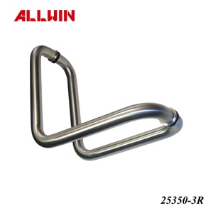 มือจับดึงแบบติดกระจกสแตนเลสโค้ง - Product Image 5