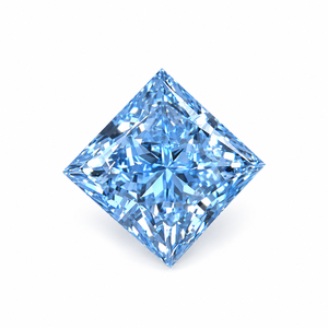 Diamante Azul Clásico de Corte Princesa Cultivado en Laboratorio con Certificado IGI Claridad VVS1 Gema Suelta - Product Image 1