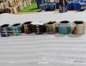 Quemador de incienso Bakhoor de resina epoxi de resina de madera de diseño decorativo recién llegado para decoración del hogar de la India para Eid Ramadan a granel - Product Image 5