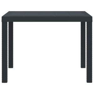 Table de jardin en polyrotin anthracite 39,37 x 39,37 x 28,74 cm pour extérieur - Product Image 1