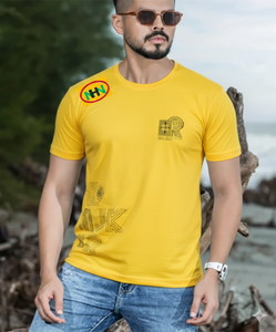 T-shirt en coton tricoté grande taille pour homme, décontracté, imprimé, respirant, anti-boulochage, avec logo personnalisé OEM, vente en gros, fabricant de mode - Product Image 5