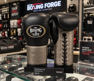 Gants de boxe personnalisés NO boxing NO life en cuir de vachette et impression personnalisée sur le gant, du 8 oz au 24 oz. - Product Image 2