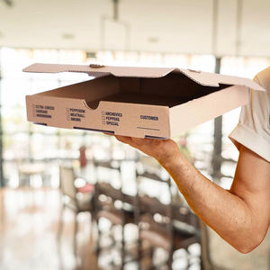 Cajas de Pizza Corrugadas Personalizadas al por Mayor, Empaque de Kraft de Grado Alimenticio con Impresión de Logotipo - Product Image 5