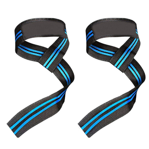 Heavy Duty Cotton/Nylon Weightlifting Straps for Gym Fitness Training-<b>Adjustable</b> Premium Lifting Straps for Deadlifts Pull - Product Image 5
