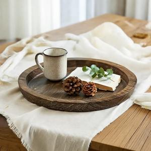 Bandeja de Madera Resistente de la Mejor Calidad, Más Vendida, Duradera, Ecológica, para Servir, Decorativa, para Uso en el Hogar y la Cocina, con Diseño Elegante - Product Image 1