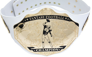 Boucle de ceinture de trophée de football fantastique avec plaque dorée motif joueur 3,5x42 pouces - Product Image 5