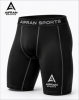 Shorts de compression unisexe à séchage rapide et respirants, pour l'entraînement sportif, taille mi-haute, coupe ajustée, pour la course et la gym en été