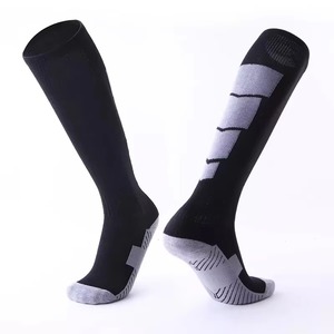 Calcetines deportivos hasta la rodilla para correr, transpirables, de spandex y poliéster, para hombres y mujeres, adultos, calcetines de compresión de verano, calidad premium. - Product Image 1