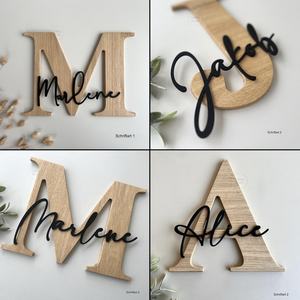Plaque nominative en bois personnalisée – Panneau décoratif pour chambre de bébé, chambre d'enfant et salle familiale – Idéal pour les anniversaires - Product Image 5