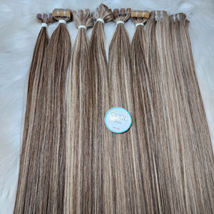 Extensiones de Cabello Vietnamita Gugu de Alta Calidad Premium, 100% Cabello Humano Virgen, Estilo Adhesivo, Mega Liso, con Mechas, de Alta Gama - Product Image 4