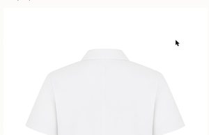เสื้อกาวน์แพทย์สีขาว แขนสั้น คอปกแบบเว้า - Product Image 2