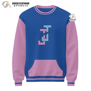 แจ็คแอนด์จิลออฟอเมริกา 2011 เสื้อสเวตเชิ้ตคอกลมผ้าเชนิลล์ พรีเมี่ยมฟลีซ ชุดนักกีฬามหาวิทยาลัยกรีก DST คลาสสิค เฮอริเทจ ท็อป - Product Image 3