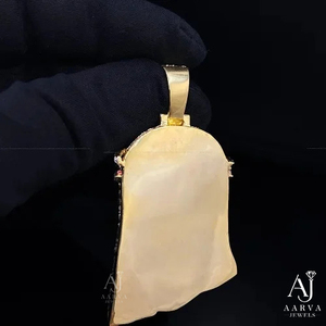 Colgante de Jesús con Corona de Moissanita Chapado en Oro, Estilo Hiphop, con Incrustaciones Brillantes, Joyería Unisex para Regalo o Fiesta - Product Image 2
