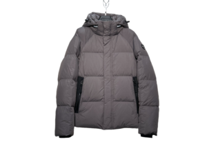 <b>Men's</b> <b>White</b> Hooded Puffer <b>Jacket</b> Down Filled Windproof Casual Winter Coat With Zippered Pockets Regular Fit - Product Image 5