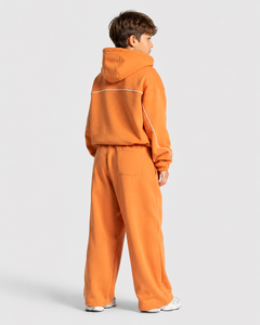 Pantalon de jogging décontracté surdimensionné pour garçon, motif citrouille contrastant, en molleton respirant de qualité supérieure - Product Image 4