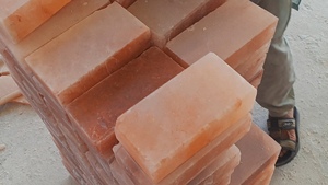 Bloque Rectangular de Sal Rosa del Himalaya Pulida y Ecológica para Decoración del Hogar - Product Image 4