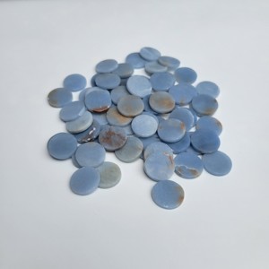 Venta al por mayor de discos redondos de angelita azul tallados a mano, artesanías de cristal, decoración del hogar, grabado, fabricación de joyas, regalo, Reiki, Feng Shui - Product Image 5