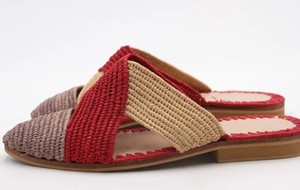 รองเท้าสานราฟเฟียทำมือ, รองเท้าชายหาดฤดูร้อน, รองเท้าบัลเลรินามอร็อกโก - Product Image 3