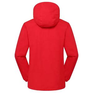 Coupe-vent à capuche respirant et chaud en nylon épais pour homme, style urbain color-block, vente en gros - Product Image 4