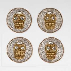 Elegant Handmade <b>Beaded</b> Drink <b>Coaster</b> Set for Dining Table Home Decor and Gifts At Best Price - Product Image 4