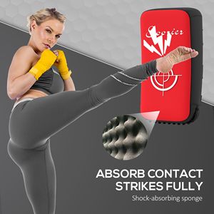 Scudo da Colpo Rosso da 16,5 Pollici per Muay Thai, Pad da Pugilato per Arti Marziali, Karate, Kickboxing, MMA - Unità Singola - Product Image 6