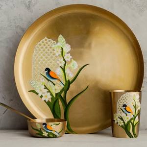 Juego de Vajilla Kansa de EOB International, Juego de Vajilla Premium, a Prueba de Fugas, Apto para Lavavajillas y Horno, Diseño Pintado a Mano, Clásico - Product Image 1