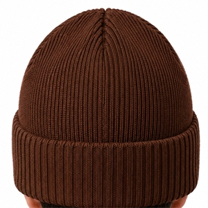 Unisex Folded Knit <b>Beanie</b> Cap Warm Winter Essential Soft Hand Feel Flexible Stretch Folded Edge Cozy Daily Wear Outdoor Style - Product Image 6