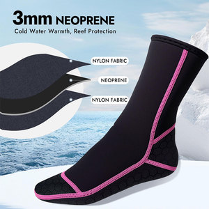 Unisex Neoprene Sand <b>Socks</b> Sole Toe Heel Strong Fit Grip Anti Slip Eco Friendly Lightweight Flatlock Stitch Fin <b>Sock</b> OEM Service - Product Image 3