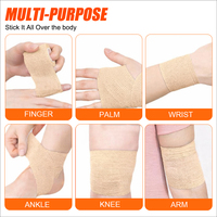 Bandage Cohésif Sportif à Approvisionnement Rapide 2,5 cm – Soutien Polyvalent pour Blessures, Respirant, Élastique, Auto-Adhésif