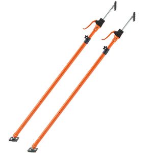 Set di 2 Supporti Telescopici in Acciaio, Asta di Sostegno Rapido Regolabile 49.2-114.6 Pollici, Sistema di Sostegno per Mobili con 198 Connettori, Supporti per Ripiani - Product Image 6