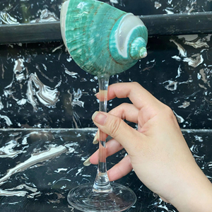 Verres en coquillages faits à la main, décoration en coquillages, verres à boire pour la maison et les boutiques de cadeaux - Product Image 1