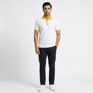 Camisa Polo de Algodón Premium para Hombre, con Botones Ocultos, Ropa de Negocios, Fabricante de Ropa OEM ODM - Product Image 6