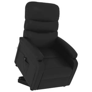Sillón Reclinable Negro de Piel Sintética, 100% Poliéster con Hierro y Madera de Álamo, Silla Cómoda - Product Image 4