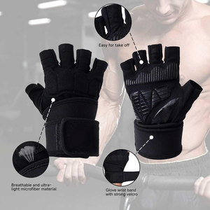 Popular product Elegant Gym Fitness <b>Gloves</b> Solid Color Customized Size Outdoor Breathable Gym Fitness <b>Gloves</b> - Product Image 4