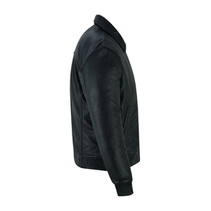 Design Your Own Winter Men's <b>Leather</b> <b>Jacket</b> with Zipper High Quality Vintage Fashion <b>Long</b> Sleeve Customizable - Product Image 5