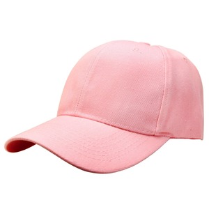 High Quality Pink 6-Panel Baseball Cap Unisex Adjustable Fitted Twill Cotton Casual <b>Hat</b> Spring <b>Summer</b> Solid Color and low prices - Product Image 2