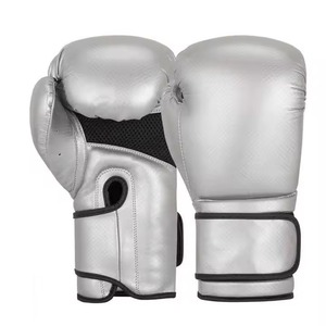 Guantes de Boxeo Personalizados de Alta Calidad, Marca OEM, Logotipo Personalizado, Cuero Vacuno Genuino, Cierre de Cordones Elásticos en la Muñeca, Unisex, para Entrenamiento y Sparring - Product Image 5