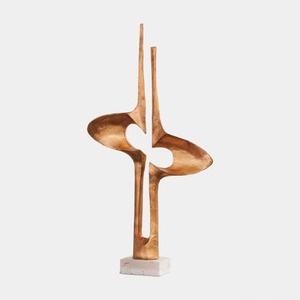 Abstract Bronze Sculpture Irregular Shape Handmade Modern Artistic Tabletop Decor for Living Room - Product Image 6