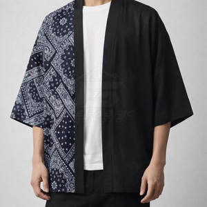 Chaqueta Kimono Japonesa Ligera y Cómoda para Hombre, de Invierno, en Tela de Algodón Suave Lavada, con Costuras Reforzadas, Servicio OEM, Alta Calidad - Product Image 3