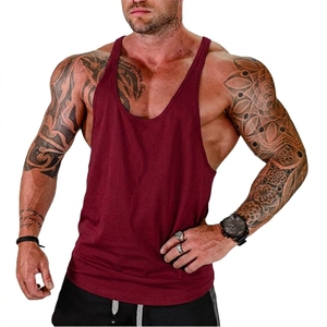 <b>Mens</b> 100 Percent Cotton Tank Top Sleeveless Gym Vest Printed Muscle Shirt Bodybuilding Workout Fitness <b>Singlet</b> Breathable Lightw - Product Image 3