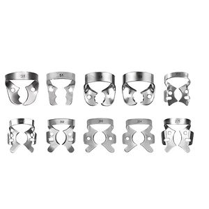 Ergonomic Manual Stainless Steel Dental Rubber Dam Clamps Set CE Certified Class I Endodontic by Dentavex - Product Image 5