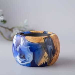 Brûleur à bakhoor artisanal en résine et bois, nouveau design, article le plus vendu - Product Image 1