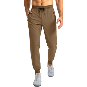 Pantalones casuales de corte moderno para hombre, pantalones deportivos transpirables de tejido elástico con cordón, pantalones casuales elásticos con cintura con cordón - Product Image 5