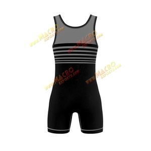 High Quality Flatlock Stitch Wrestling <b>Singlets</b> for Men and <b>Women</b> with Custom Logo High/Low Collar Custom Color & Size - Product Image 6