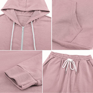 Conjunto Deportivo de Alta Calidad para Mujer, Chaqueta Cortavientos con Forro de Malla Transpirable, Pantalones Deportivos a Rayas con Cierre para Deportes - Product Image 6