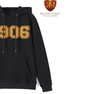 Sweat à capuche Premium Greek Life en molleton de coton avec broderie personnalisée de lettres universitaires, style streetwear de fraternité |   Alpha | - Product Image 5